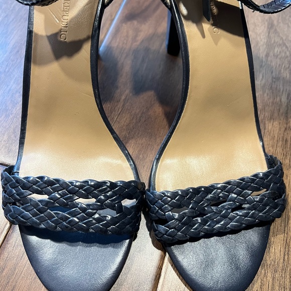 Women’s banana republic navy heels size 8.5 - worn 1x - Picture 5 of 8